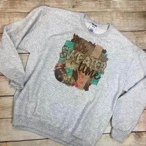 It's Sweater Time Custom Graphic Gray Sweatshirt